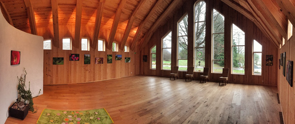 Panoramavy av möteslokal på ecotopia
